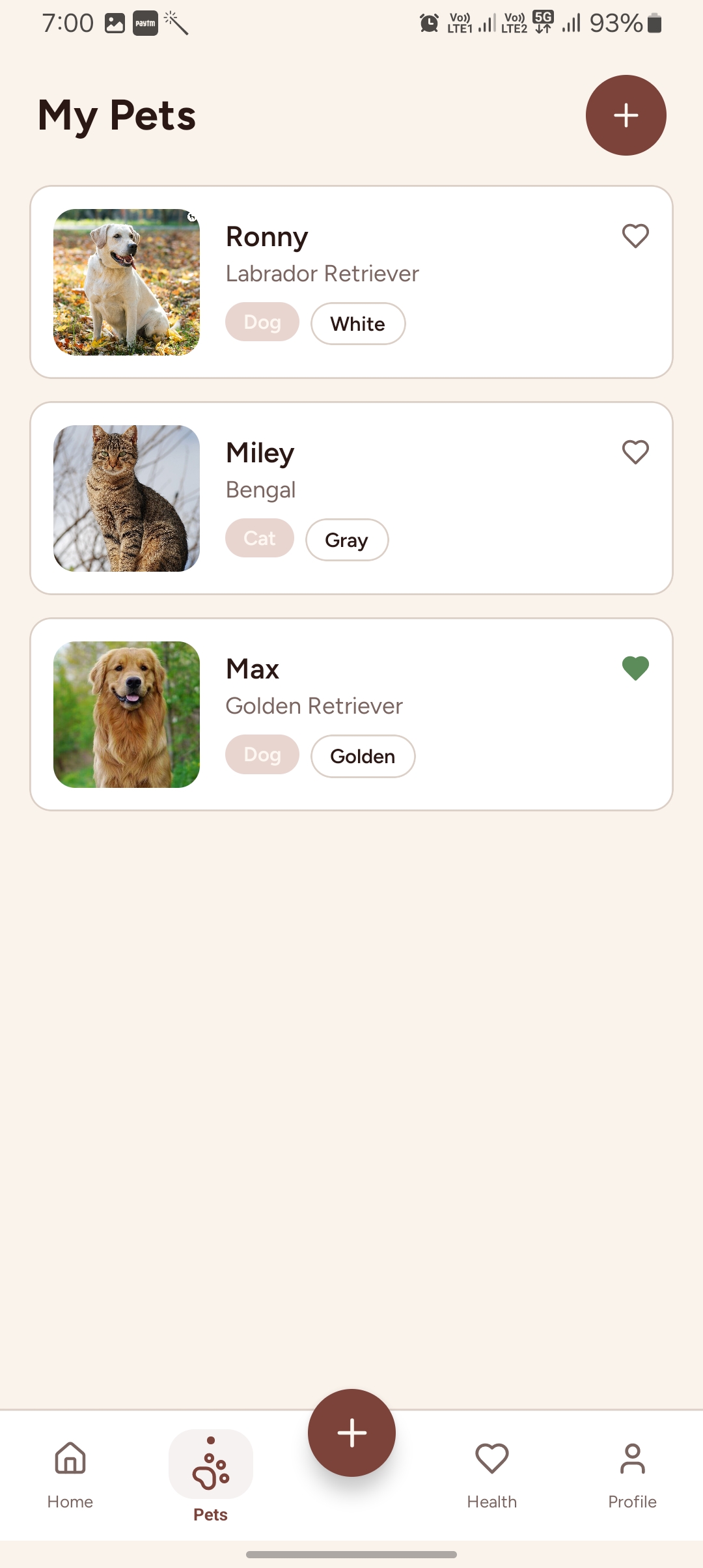 My Pets List